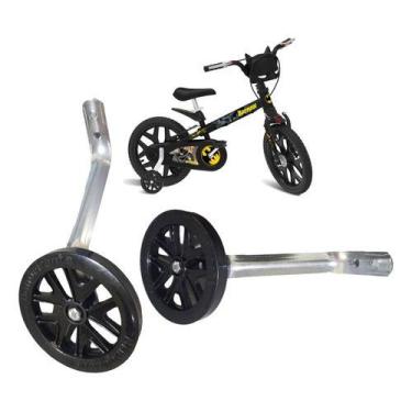 Imagem de Rodas Lateral E Apoio Para Bicicleta Aro 16 Bandeirante