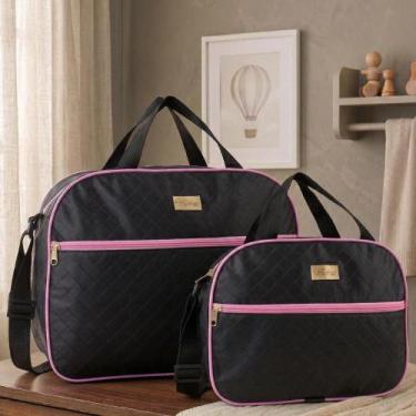 Imagem de Kit 2 Bolsas Mala Maternidade Bebe Várias Cores Menina Menino - Rallor
