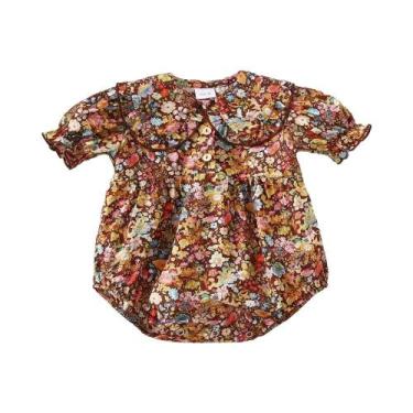 Imagem de Romper de Algodão e Linho para Menina (3 a 24 Meses) - Traje de Prince