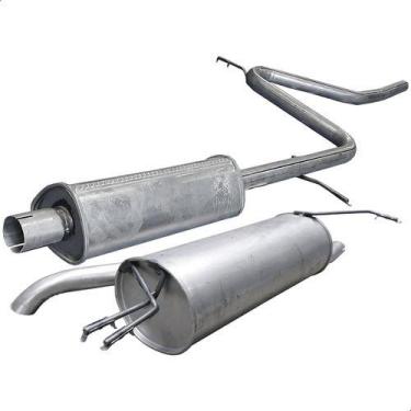 Imagem de Kit Escapamento Abafador E Traseiro Palio Weekend 1.5 97 00 - ScapJá