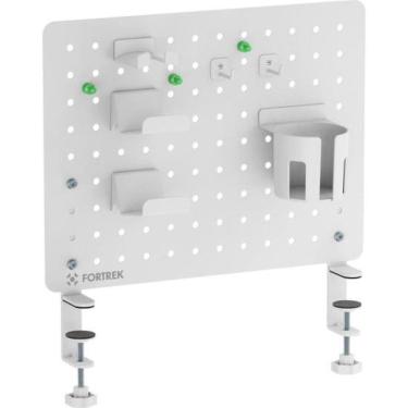 Imagem de Painel Organizador Fortrek Grid Space Gamer para Acessórios e Itens de Escritório com Design Moderno Branco
