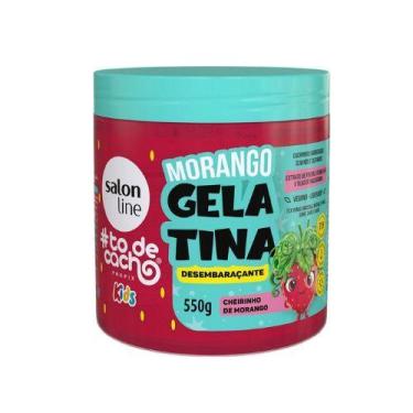 Imagem de Sl gelatina to de cacho 550g kids model morango