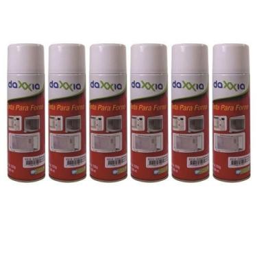 Imagem de 6 Unidades Spray Tinta Branca Forno Microondas Daxxia 300ml