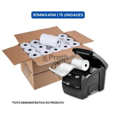 Imagem de Bobina Térmica Branca 80x40 metros - 15 unidades - Maxprint