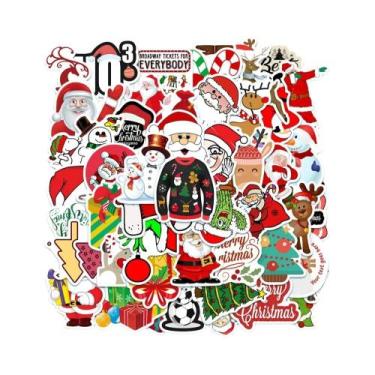 Imagem de Adesivos De Gnomos De Natal 50PCS PVC Decorativos Para Casa, Parede E 