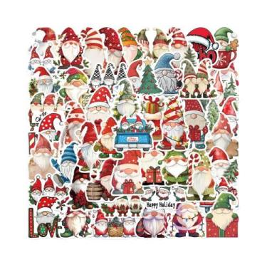 Imagem de Adesivos De Gnomos De Natal 50PCS PVC Decorativos Para Casa, Parede E 
