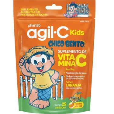 Imagem de Agil-C Kids Chico Bento Laranja 30mg PHARLAB 25 gomas