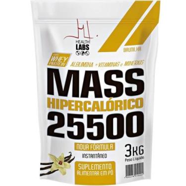 Imagem de Hipercalórico Mass Baunilha 25500 Health Labs 3kg