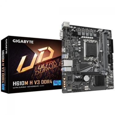 Imagem de Placa Mãe Gigabyte H610M H V3, Chipset H610, Intel LGA 1700, mATX, DDR