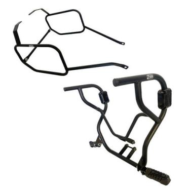 Imagem de Kit Proteção Gbs Carenagem Motor C/ Pedaleira Afastador Alforge Nxr 16