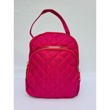 Imagem de Bolsa mochila mini feminina transversal costas alça removível tiracolo
