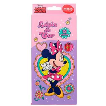 Imagem de Lápis de Cor Sextavado 12 Cores Molin - Minnie Mouse 2