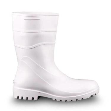 Imagem de Bota PVC borracha Cor Branca com Forro - 82BPC600 Bracol, 36, Branco