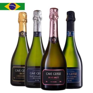 Imagem de Combo 4 Espumantes Cave Geisse Brut 750ml
