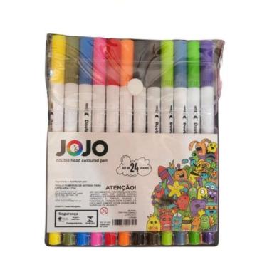 Imagem de Kit canetinhas com 12 peças para pintar desenhar - Jojo