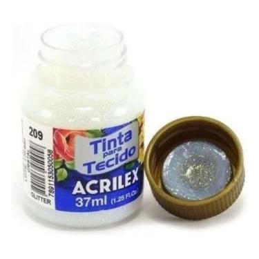 Imagem de Tinta Tecido Acrilex 37ml Glitter-CRISTAL, CRISTAL