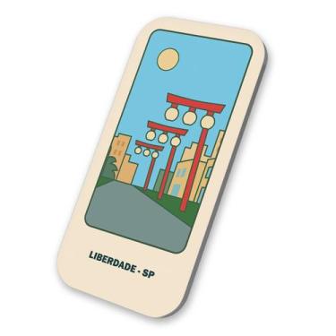 Imagem de Imã Souvenir Turístico Liberdade São Paulo 3x6cm - M-Planner
