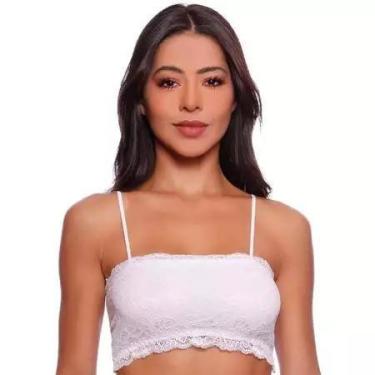 Imagem de Top Renda Lorena Confortável Para o Dia a Dia - Schott Lingerie, Branc