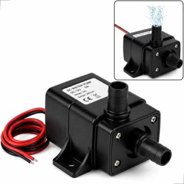 Imagem de Mini Bomba Água 12v 240l por h Aquário Irrigação Fonte Água - BLUTU