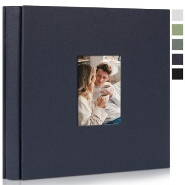 Imagem de Álbum de Fotos Remowith com 600 Bolsos para Fotos 10x15 cm Capa de Lin