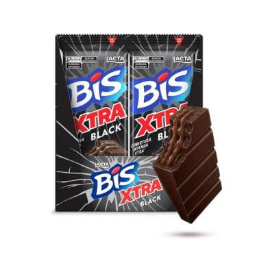 Imagem de Caixa de Bis Xtra Lacta 24x45g - Escolha o Sabor, Black