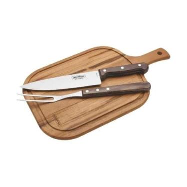 Imagem de Kit para Churrasco 3 Peças Tramontina Castanho