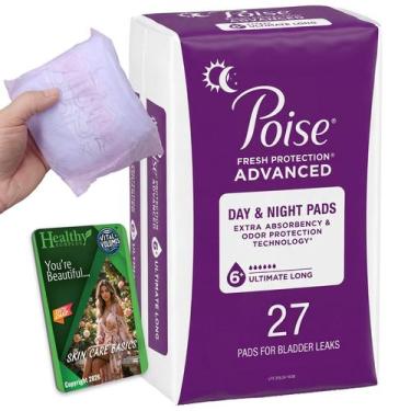 Imagem de Absorventes Poise 27 Dia e Noite 36 cm Longos - Healthy Surplus