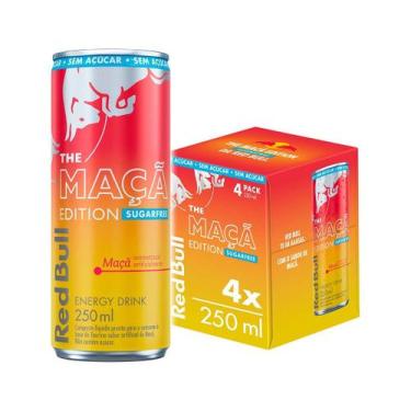 Imagem de Energético Red bull Maçã 250ml Quantidade:4 unidades