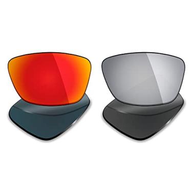 Imagem de 2 pares de lentes polarizadas de substituição para óculos de sol Oakley Conductor 6 – Opções