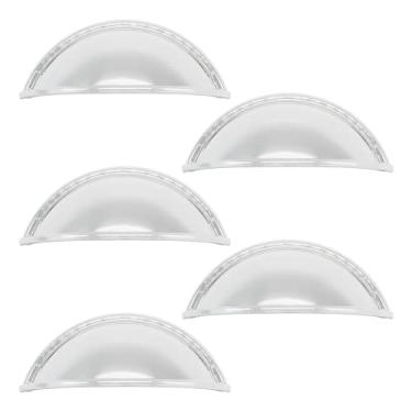 Imagem de 5 Puxadores De Guarda Roupa Concha Moveis Colonial Gaveta (Cromado)