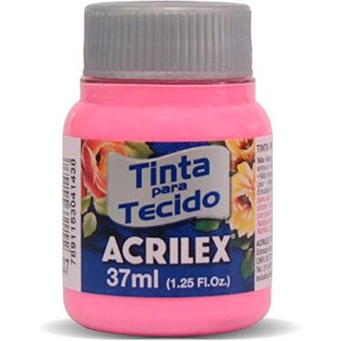 Imagem de Tinta para Tecido, Fosca, 37 ml, Rosa, Caixa com 12 Unidades, Acrilex