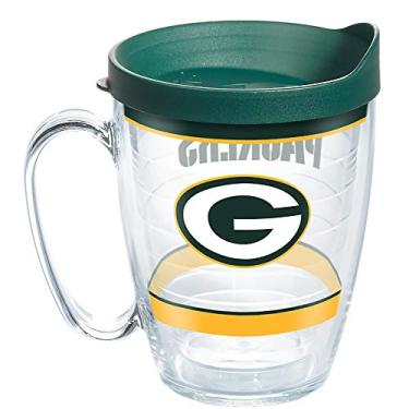 Imagem de Tervis Copo isolado Made in USA com parede dupla NFL Green Bay Packers mantém as bebidas frias e quentes, caneca de 473 ml, tradicional