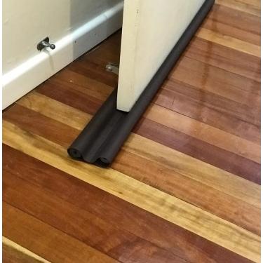 Imagem de Trilho Veda Po Protetor Rolinho Veda Porta Tecido De Lona 90Cm