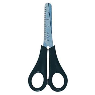 Imagem de Tesoura Escolar Inox 130mm Cabo Preto 4123