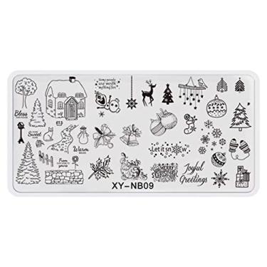 Imagem de Letra De Selo De Unha Impressão De Unhas De Unhas De Estampamento De Unhas Flores De Flores De Design Ferramento De Sembolo Para Manicure Salon Home Diy Halloween Natal