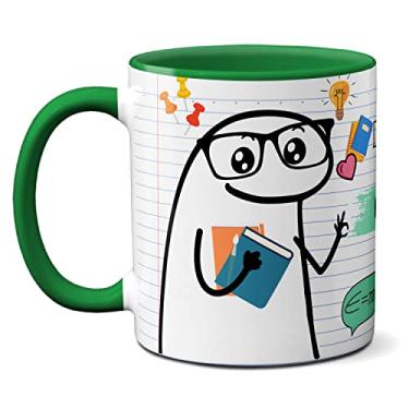 Imagem de Caneca Professor Física Vai Cair Tudo Na Prova Meme Flork (Verde)