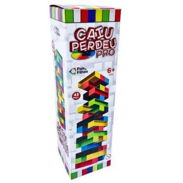 Kit 3 Jogos Uno + Dominó E Caiu Perdeu Torre Jenga Presente