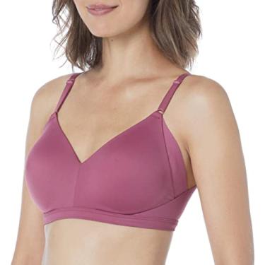 Imagem de Warner's Sutiã feminino sem efeitos colaterais nas axilas e costas confortável levanta sem fio Rn2231a, Rosa espinheiro, P