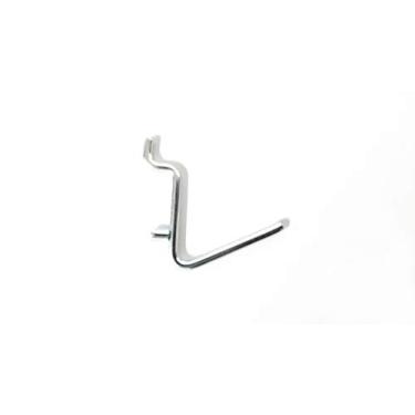 Imagem de Pacote com 50 ganchos de metal de 1/8 polegada de espessura, 1 1/2 polegada para cabide de garagem e 1/8 polegada para 1/4 polegada Pegboard