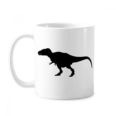 Imagem de Caneca de cerâmica com contorno encaracolado com ossos de dinossauro, cerâmica para café, xícara de porcelana
