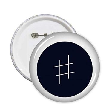 Imagem de Decoração de roupas redondas com assinatura de música branca preta 5 peças