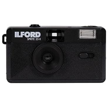 Imagem de Ilford Câmera de filme analógico Sprite 35-II reutilizável/recarregável, 35 mm (preto)