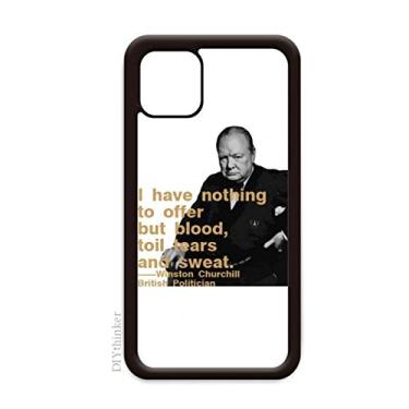 Imagem de Capa Churchill Primeiro Ministro britânico Motto para iPhone 12 Pro Max para Apple Mini Mobile Case