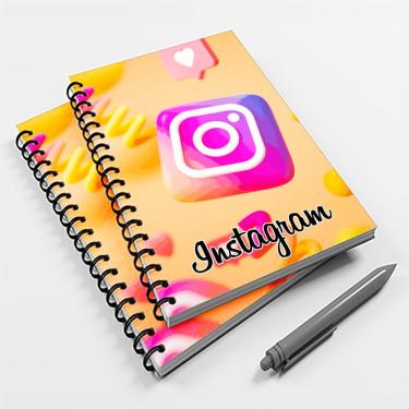 Imagem de Caderno Universitário 96 Fls Rede Social Instagem