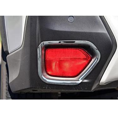 Imagem de KJWPYNF Para Subaru XV 2018, moldura de lâmpada de neblina traseira exterior do carro moldura moldura acessórios de estilo cromado