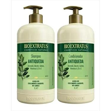 Imagem de kit 1 Shampoo 1 Condicionador Antiqueda Jaborandi 1 LITRO Bio Ext