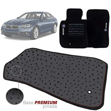 Imagem de Jogo de Tapete Carpete Tevic Pinado Bmw 325i 325 2013 14 15 Impermeável Lavável Logo Bordado 5 Peças