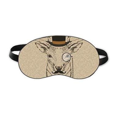 Imagem de Chapéu de cervo de barba suave estilo britânico gravata borboleta animal sono sombra sombra sombra sombra