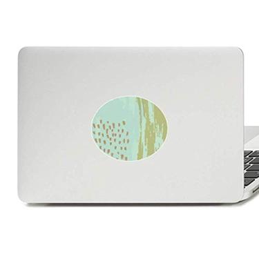 Imagem de Matcha Adesivo de vinil com estampa de plantas abstratas e emblema para laptop
