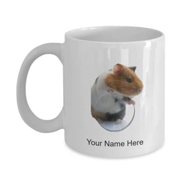 Imagem de Caneca personalizada de porquinho-da-índia xícara de café para amantes de porquinho-da-índia ideia de crianças meninos meninas amor - Caneca de café de 325 ml